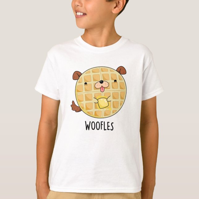 Woofles Funny Doggy Waffle Pub T-Shirt (Vorderseite)