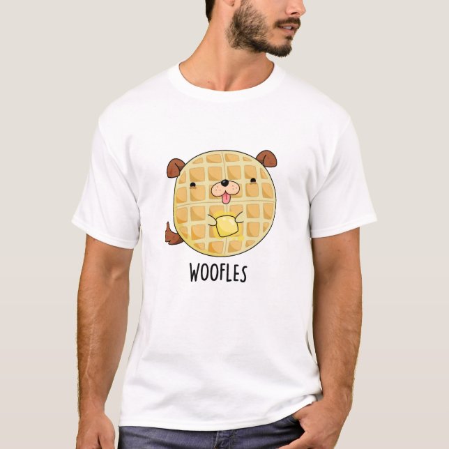 Woofles Funny Doggy Waffle Pub T-Shirt (Vorderseite)