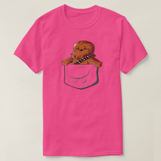 Wookie in einer Tasche Niedliche lustige Fluffy Wo T-Shirt (Design vorne)