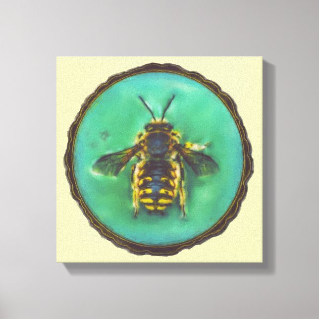 Wool Carder Bee Leinwanddruck (Vorderseite)