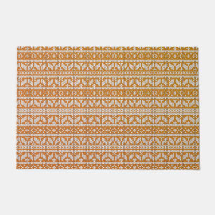 Wool Cross Stitch Strick Knette Weihnachtsmuster Fußmatte