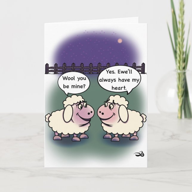 Wool Folded Greeting Card Karte (Vorderseite)