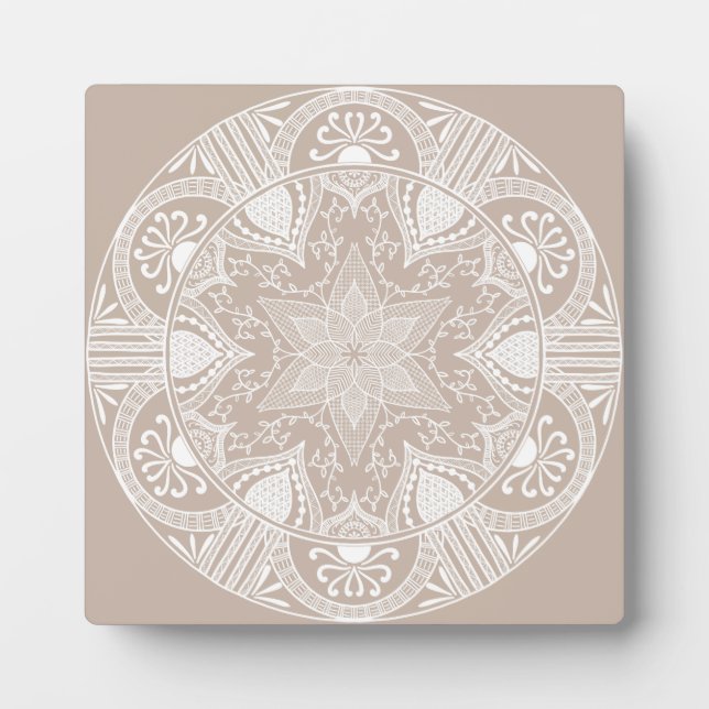 Wool Mandala Fotoplatte (Vorderseite)