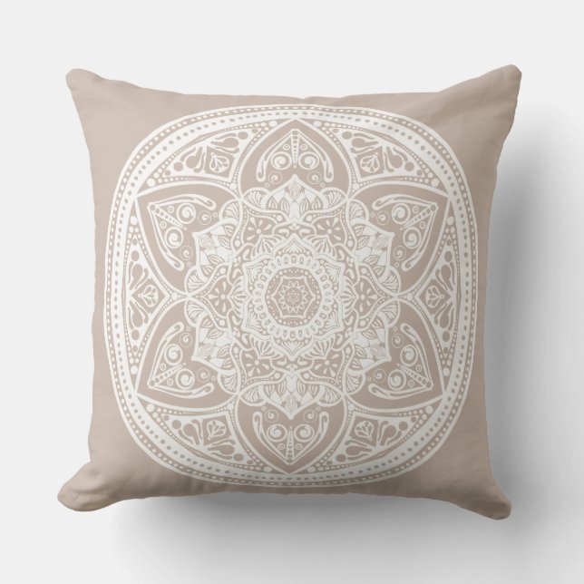 Wool Mandala Kissen Für Draußen (Vorderseite)