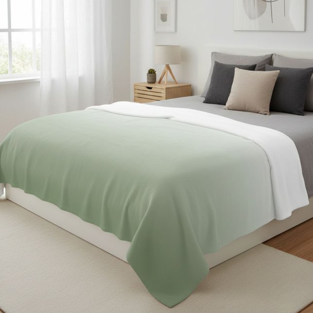 Wool ombre green blanket, Green gradient throw  Fleecedecke (Von Creator hochgeladen)