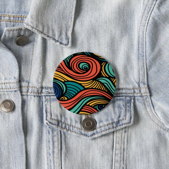 Wool Topped paisley Button (Beispiel)