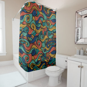 Wool Topped paisley Duschvorhang