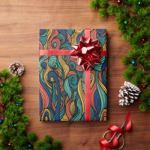 Wool Topped paisley Geschenkpapier