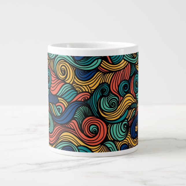 Wool Topped paisley Jumbo-Tasse (Vorderseite)