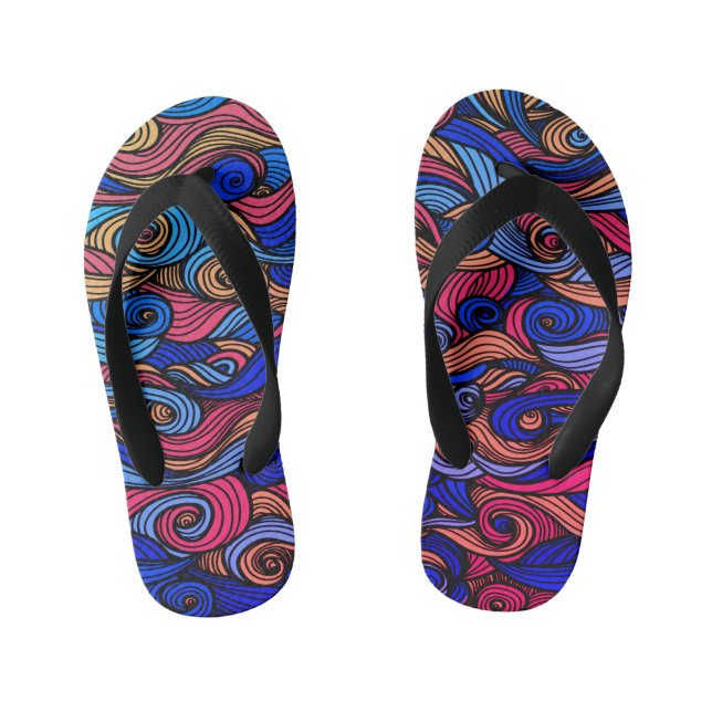 Wool Topped paisley Kinderbadesandalen (Fußbett)