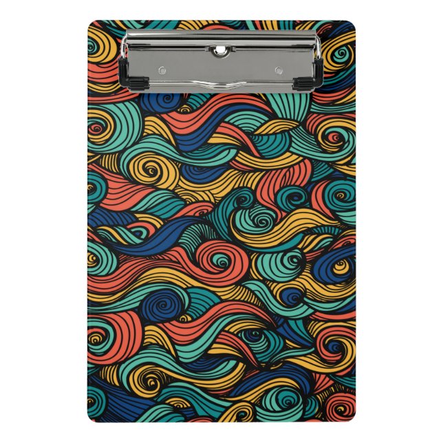 Wool Topped paisley Mini Klemmbrett (Vorderseite)