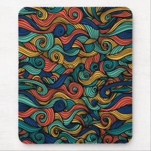 Wool Topped paisley Mousepad