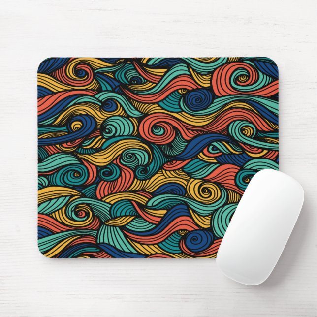 Wool Topped paisley Mousepad (Mit Mouse)