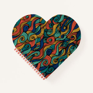 Wool Topped paisley Notizbuch