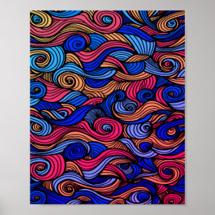 Wool Topped paisley Poster