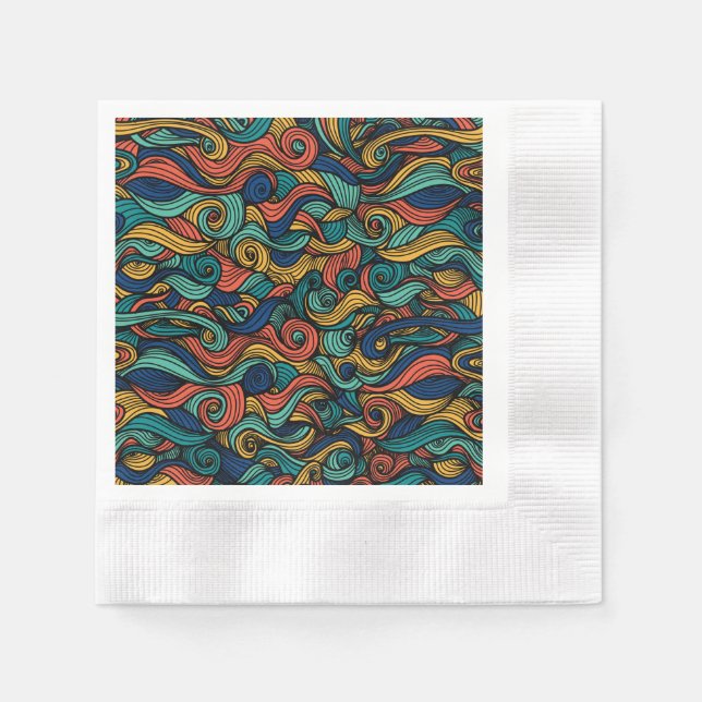 Wool Topped paisley Serviette (Vorderseite)