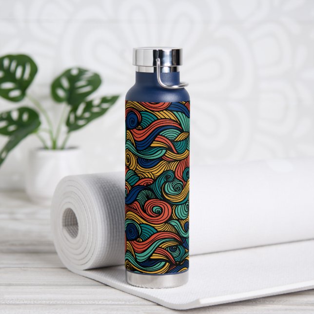 Wool Topped paisley Trinkflasche (Yoga)