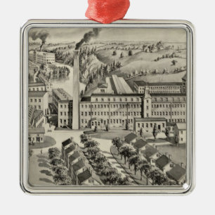 Woolen Mühlen Sawyers Ornament Aus Metall