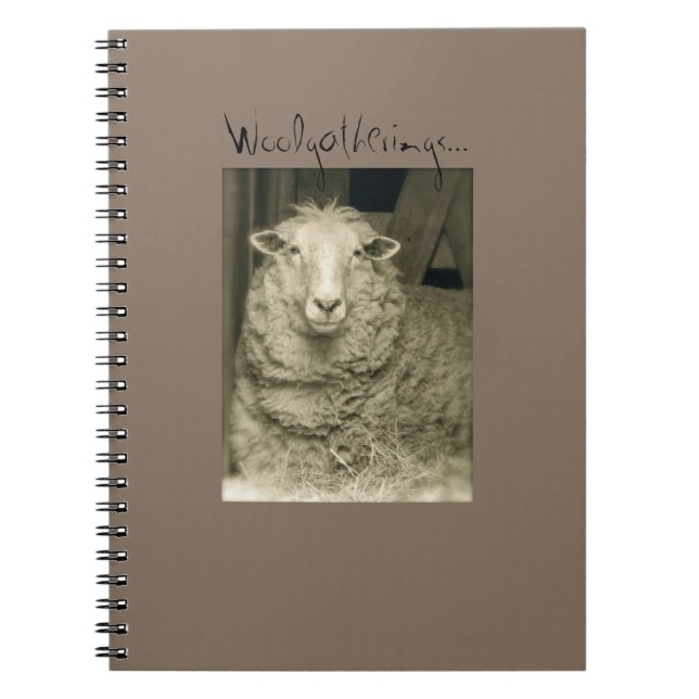 "Woolgatherings" Notizbuch von Notforgotten Notizblock (Vorderseite)