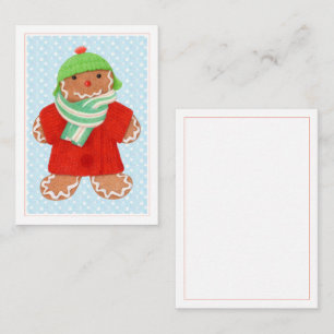 WOOLIE GINGERBREAD 3.5x2.5-Flachkarte Mitteilungskarte