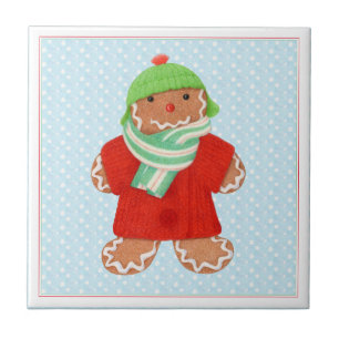 WOOLIE GINGERBREAD 4.25x4.25 Keramik Tile + Schnee Fliese