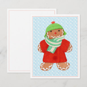 WOOLIE GINGERBREAD 4.25x5.5 Flachkarte Feiertagskarte
