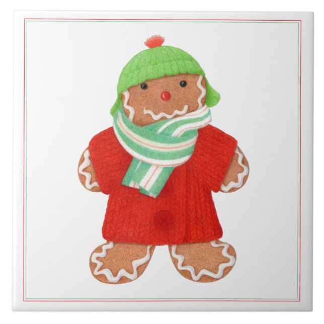 WOOLIE GINGERBREAD 6x6 Keramik Tile Fliese (Vorderseite)