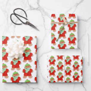 WOOLIE GINGERBREAD Flachpapier Geschenkpapier Set