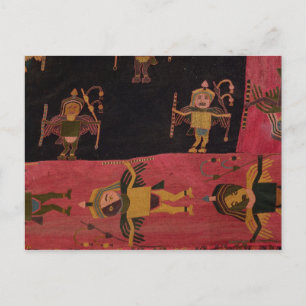 Woollen fabric postkarte