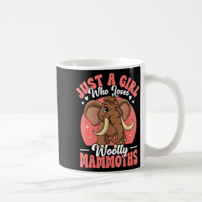 Woolly Mammoth Costume For Girls Who Love Mammoths Kaffeetasse (Rechts)