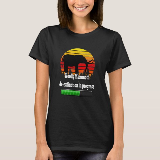 Woolly Mammoth de extinction in progress Status Ba T-Shirt (Vorderseite)