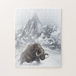 Woolmammut Prähistorisches Tiereiszeitalter Puzzle