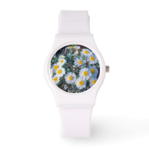 Wooly Daisy Wildblumen Armbanduhr