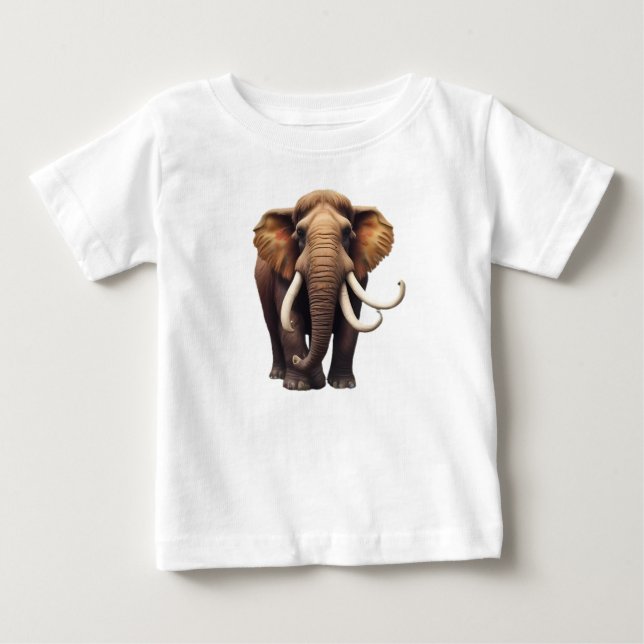 Wooly Mammoth Elephant T - Shirt Design (Vorderseite)
