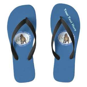Wooly Mammoth Flip Flops