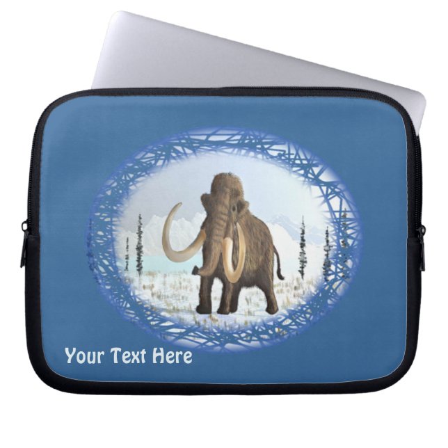 Wooly Mammoth Laptopschutzhülle (Vorderseite)