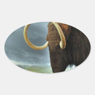 Wooly Mammoth Mod Destiny Ovaler Aufkleber
