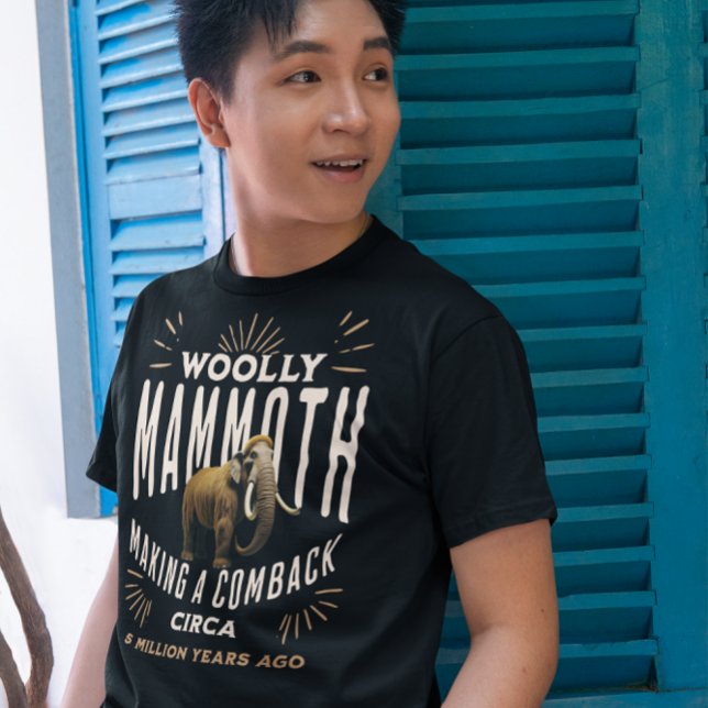 Wooly Mammoth Revival T-Shirt (Woolly Mammoth Comeback Shirt for Men)