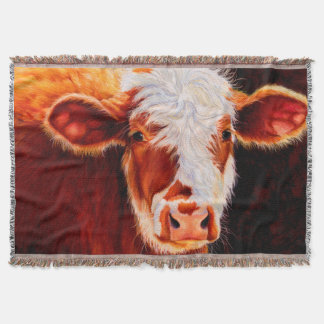 Wooly Tyrann - haariger Hereford Kalb-Kuh-Wurf Decke
