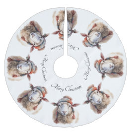 Wooly Wonderland, Brauch Polyester Weihnachtsbaumdecke