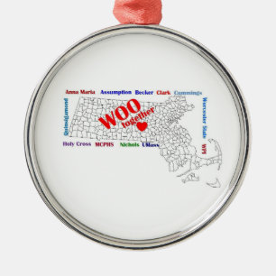 Woooliday Verzierung Silbernes Ornament