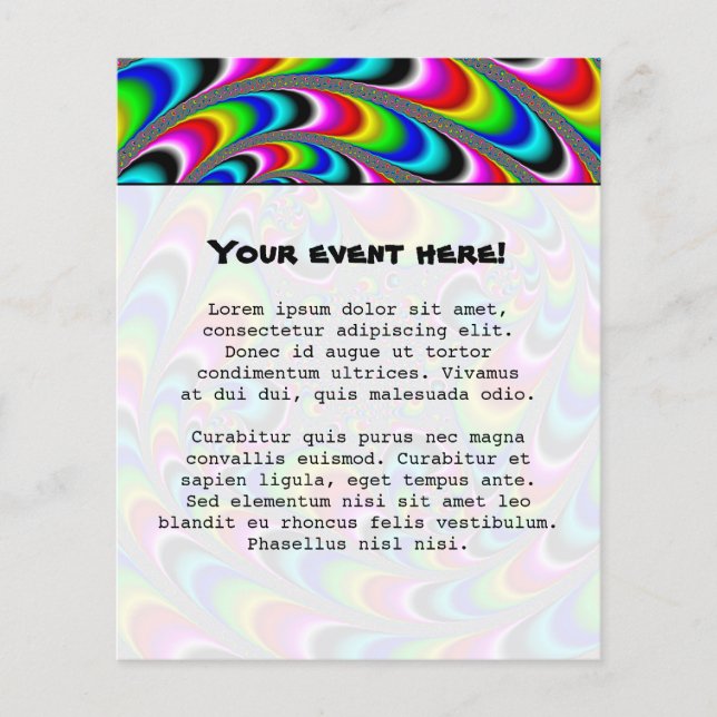 Woooo Mandelbrot Fraktal Flyer (Vorne)