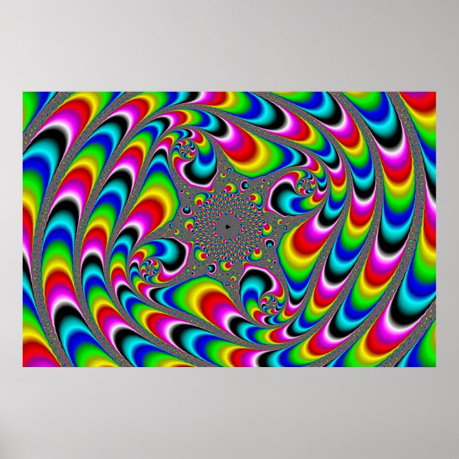 Woooo Mandelbrot Fraktal Poster (Vorne)