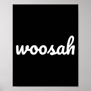 Woosah Calm Yoga Ausatmungs-Shirt Poster