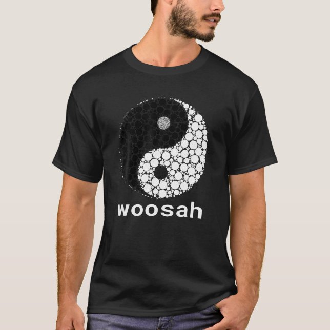 Woosah T Shirt Calm Yoga Exhale Shirt (Vorderseite)