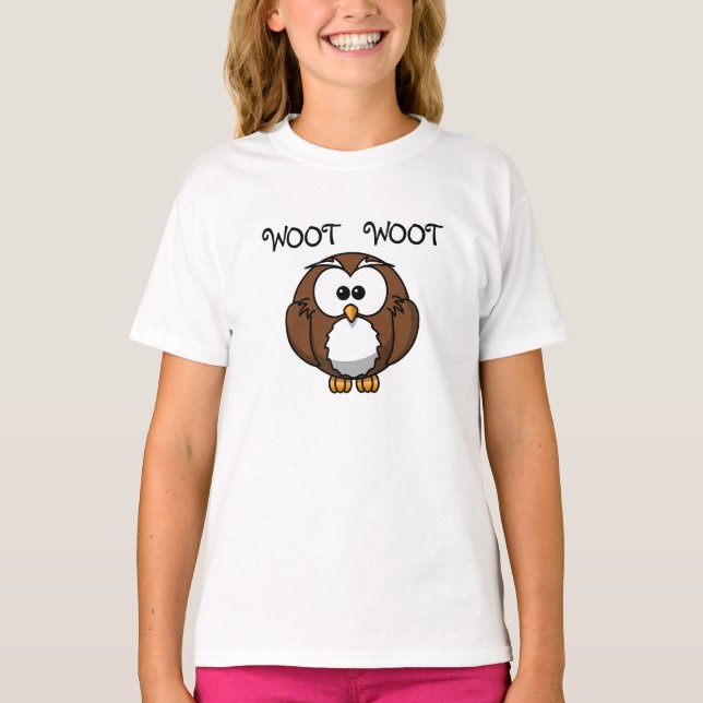 Woot Woot Owl Ringer T - Shirt (Vorderseite)