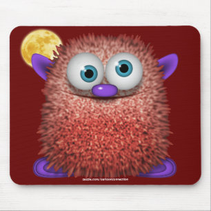 Woozle der Niedliche Wuzzy Hintern & Moon, Kinder  Mousepad