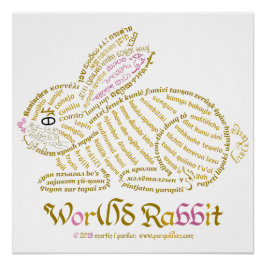 Wor(l)d Rabbit Poster