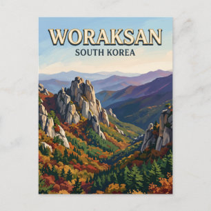 Woraksan-Nationalpark Jecheon Südkorea Postkarte
