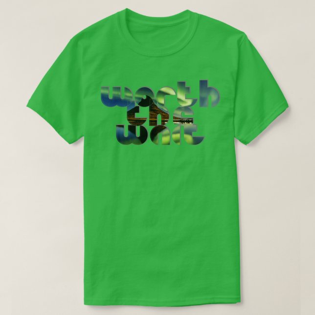 Worauf warten T-Shirt (Design vorne)